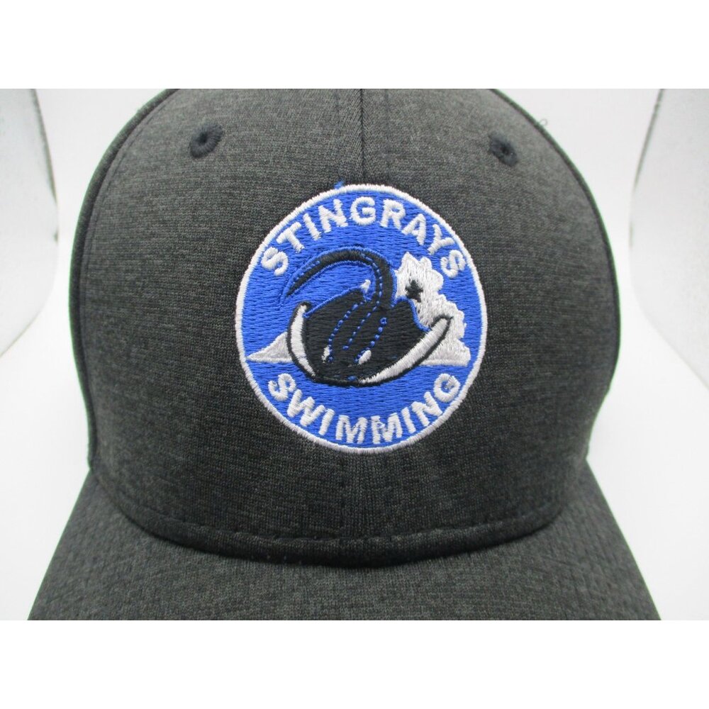Stingrays Swimming New Era 39Thirty Stretch Fit Cap Gray Embroidered Logo‎ Large
